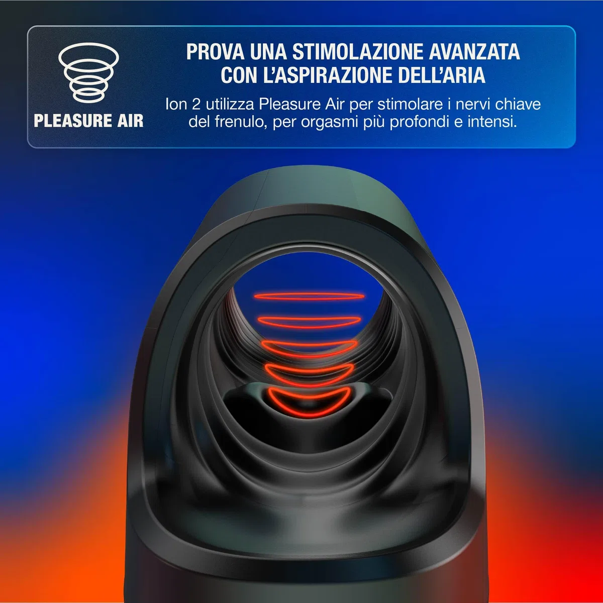 Arcwave Ion 2 Masturbatore Maschile Pleasure Air | Masturbatore a Suzione in Silicone | Sex Toy Uomo con Smart Silence | Giocattolo Erotico Automatico a Mani Libere | Impermeabile e Facile da Pulire