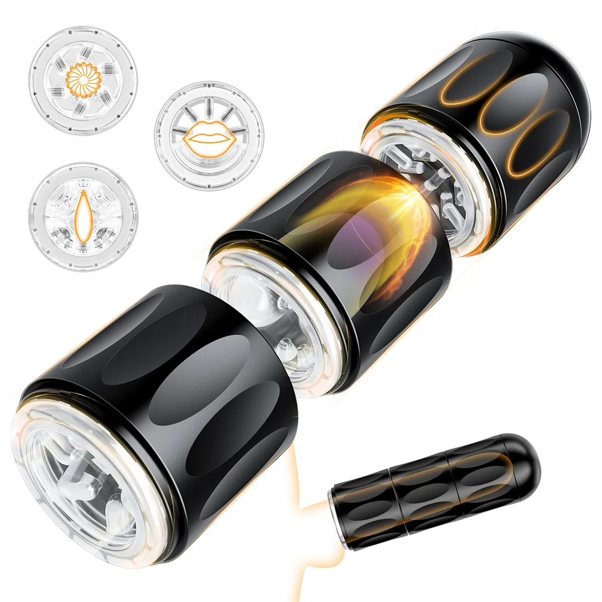 Masturbatore Uomo Sex Toys - Masturvatore per Uomo Realista Sexytoysys Coppia Sexy Toy Uomini Stimolatore Pene Maschile Vagine Vere 3 Pocket Pussy, Giochi Erotici Figa con 3D Vagina Finta in Silicone