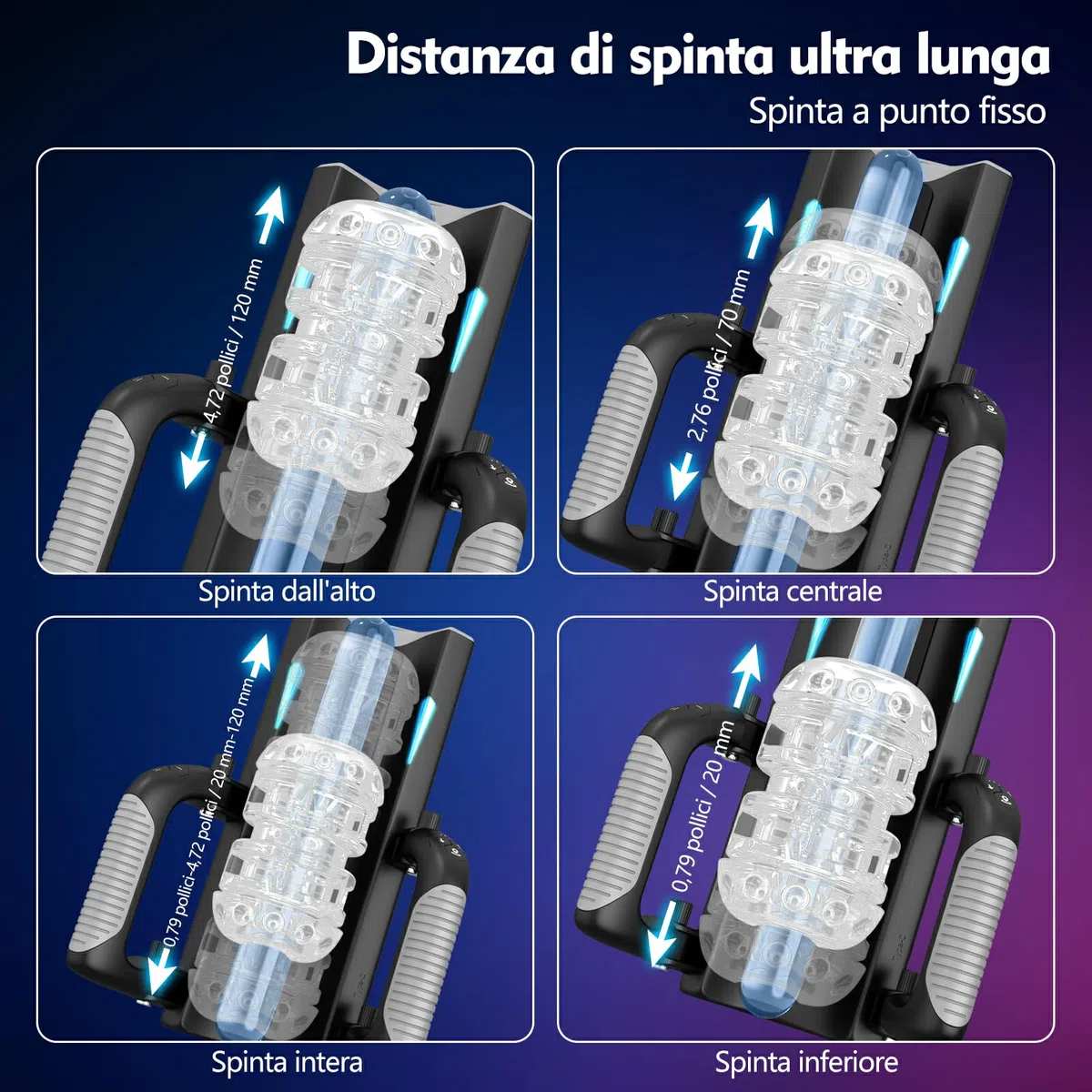 Masturbatore Uomo Masturbatore Automatico Sex Toys Uomo - Masturvatore per Uomo Sex Toy con Supporto per Telefono e Maniglia Pieghevole Distanza di Spinta di 12 cm Masturbtore per Pene Sexytoysys