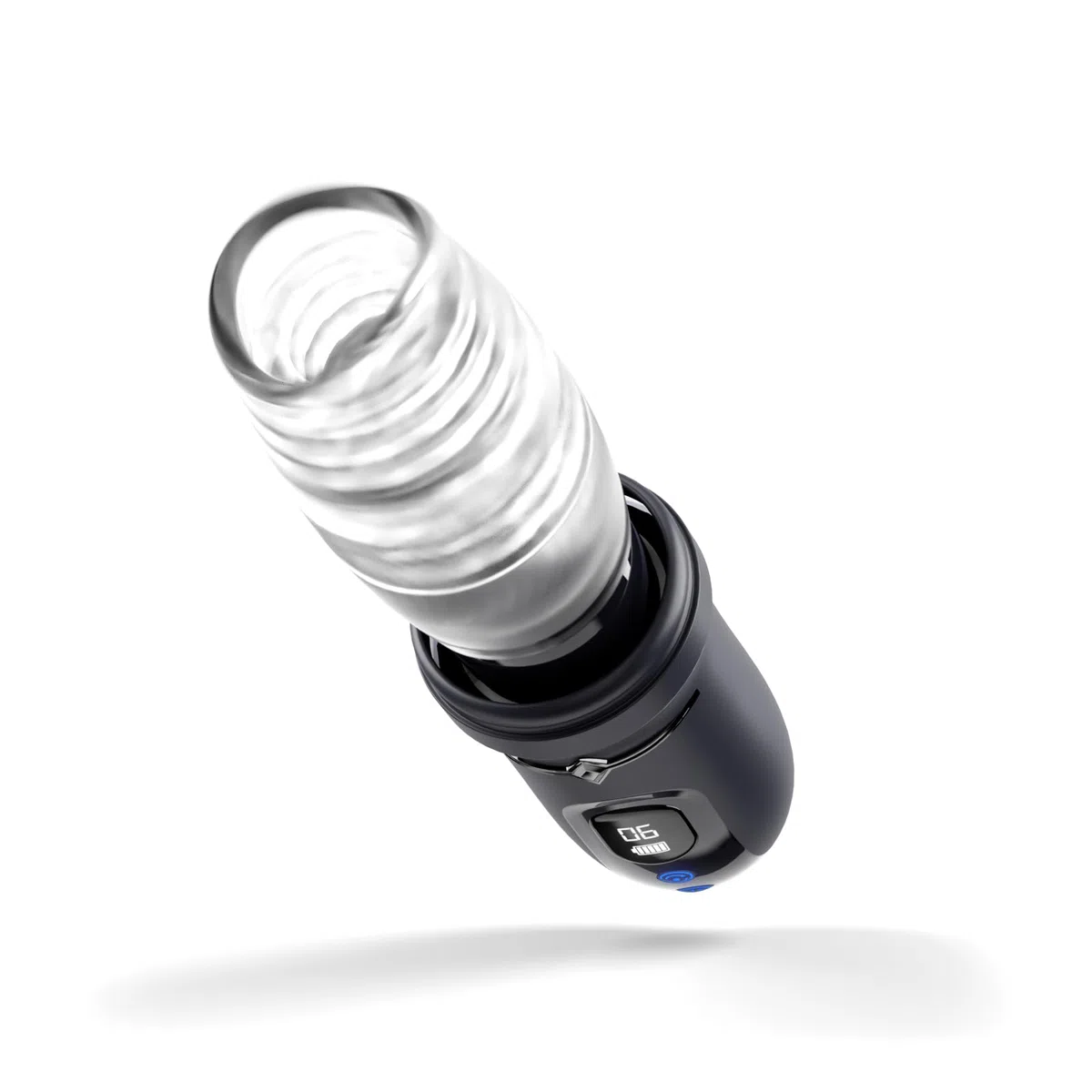Bed Geek Masturbatore Maschile Rotante - Ricaricabile USB, 5 Modalità di Spinta & 9 Modalità di Vibrazione, Manica Testurizzata Realistica, Dispositivo di Piacere Senza Mani
