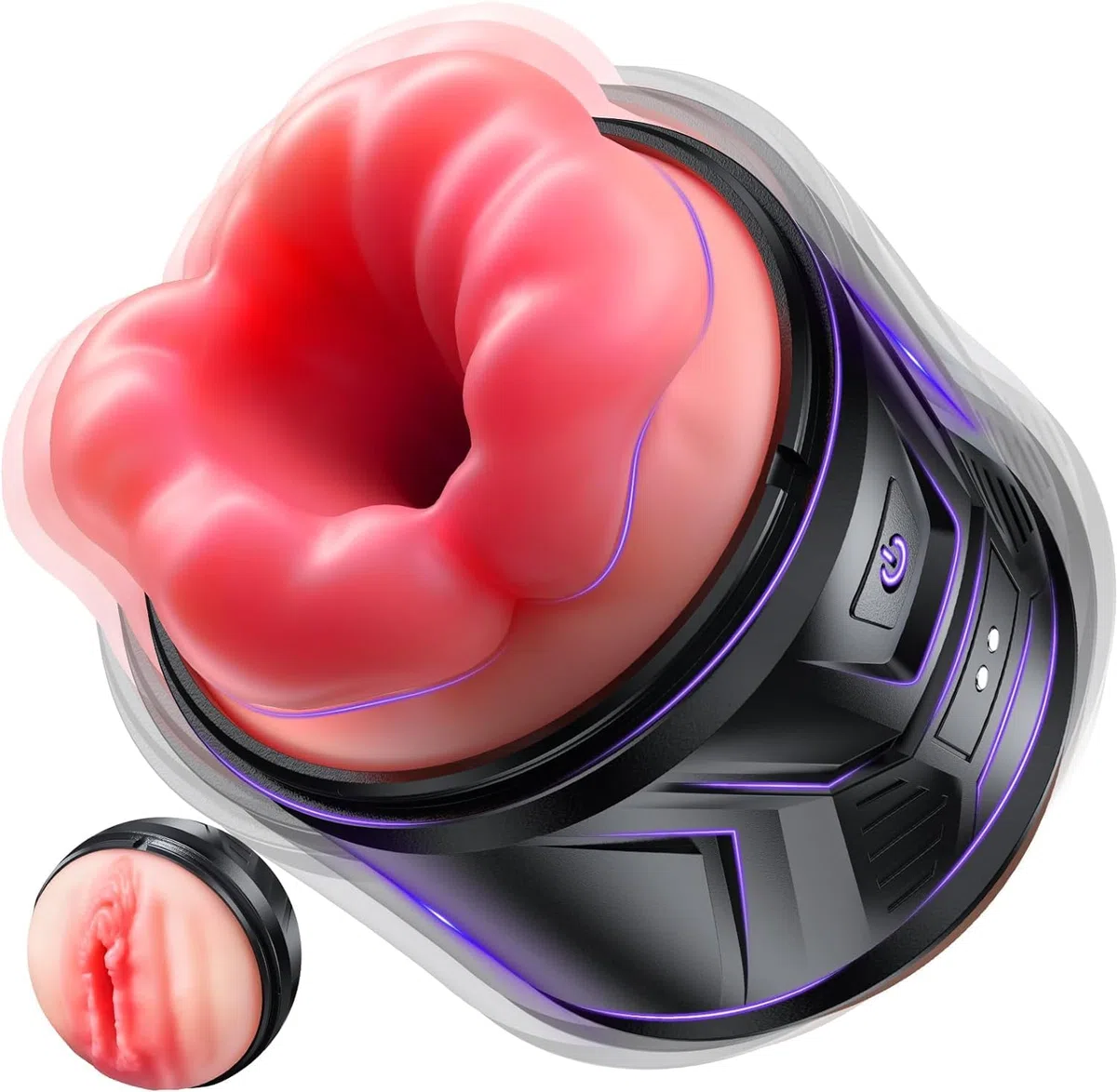 Automatico Masturvatore Uomo Sex toys,Elettrici Masturbatore Pene,Aperto Giocattolo Erotico con 3D Granulare Vagina per Migliora l'attrito Stimolare il Pene Maschio,Allenamento e Resistenza Vibratore