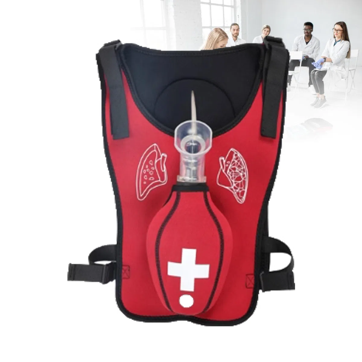 Gilet anti-soffocamento per pratica di RCP, design regolabile per studenti infermieristici e educazione medica