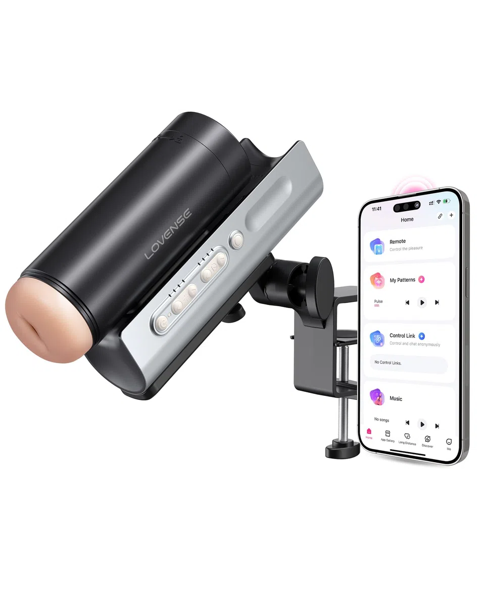 Lovense Solace Pro Automatischer Masturbator für Männer, per App ferngesteuerte Blowjob Taschenmuschi Penis Masturbatoren und immersivem KI/VR-Erlebnis, Sex Spielzeug für die Männer Paarem
