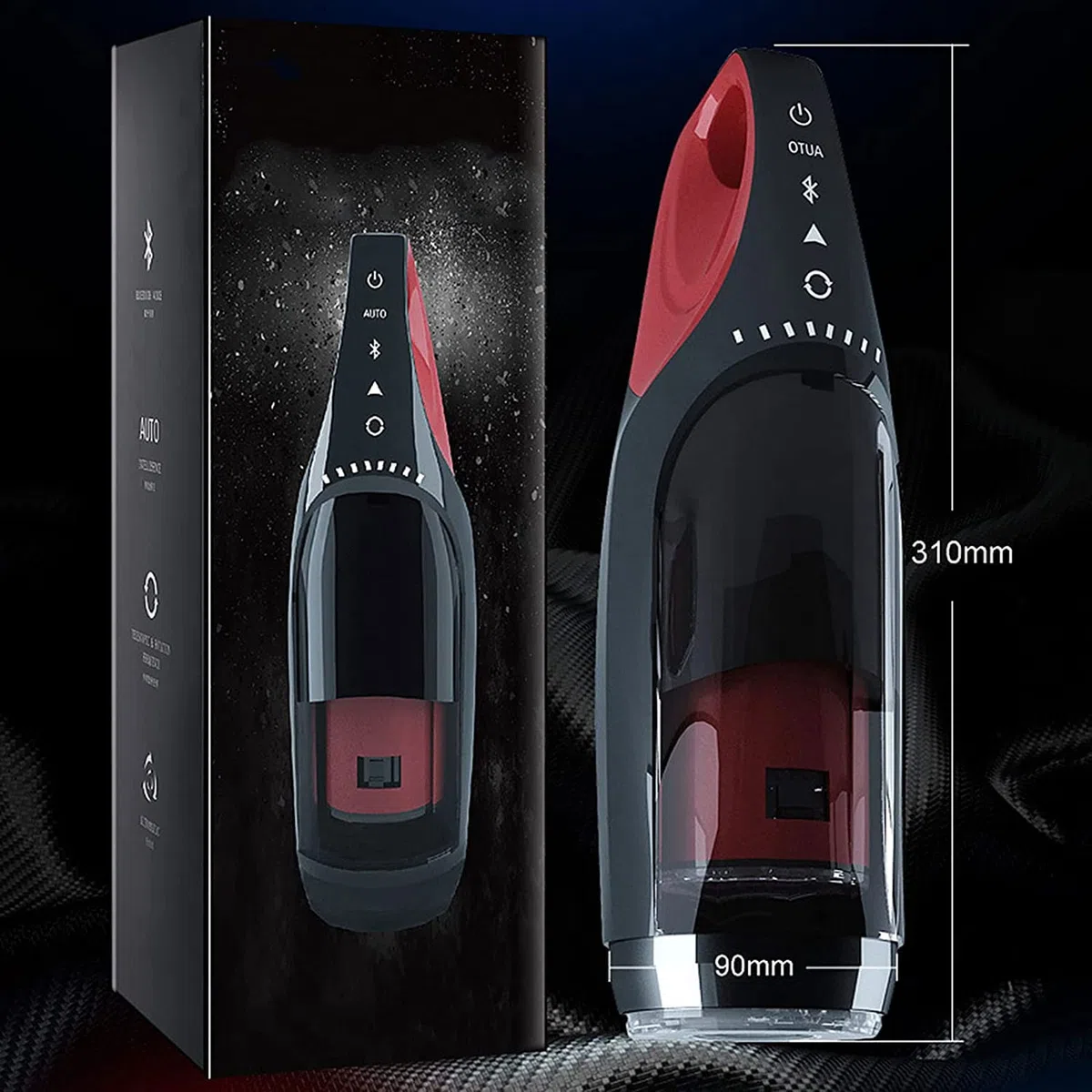 Masturbatore Elettrico Pompini Cup Funzione Di Rotazione Telescopica Con 5 Frequenze E 3 Velocità, Masturbatore Intelligente Con Funzione Di Riscaldamento E Bluetooth Giocattoli Sessuali Per Uomini