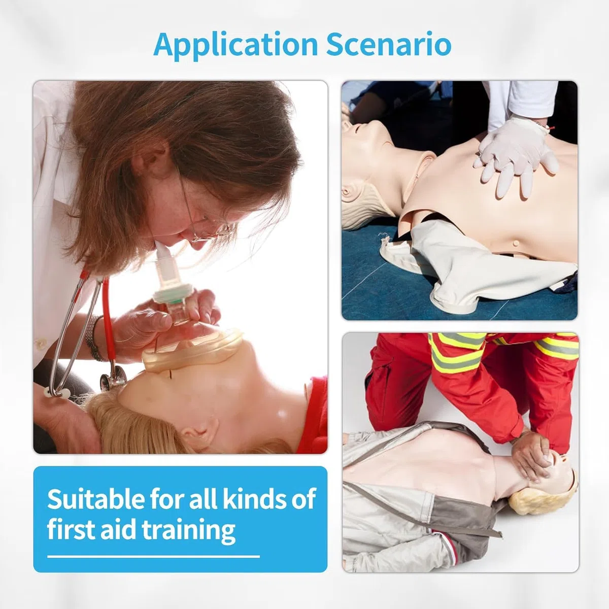 Manichino per addestramento CPR – Manichino completo per adulti CPR per addestramento di primo soccorso e insegnamento medico