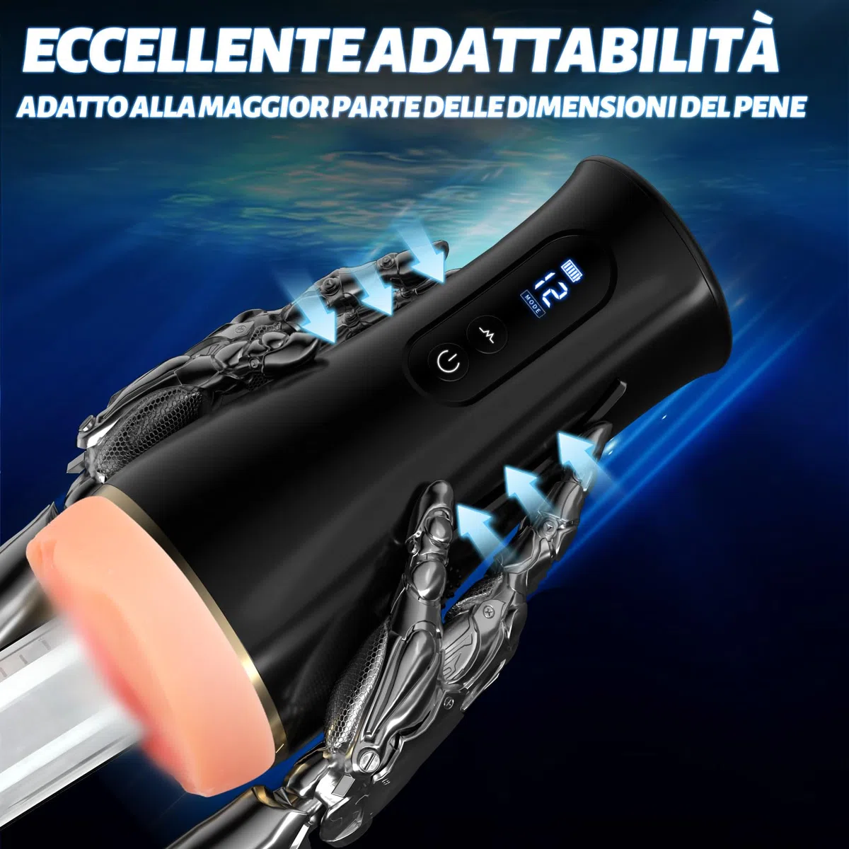 Masturbtore per Uomini Automatico Sex Toys Uomo-7.5' Profondità Inseribile Masturbtore Realistici 3d Con Controllo App, Masturbatore Uomo Con 12 Modalità di Vibrazioni Stimolazione