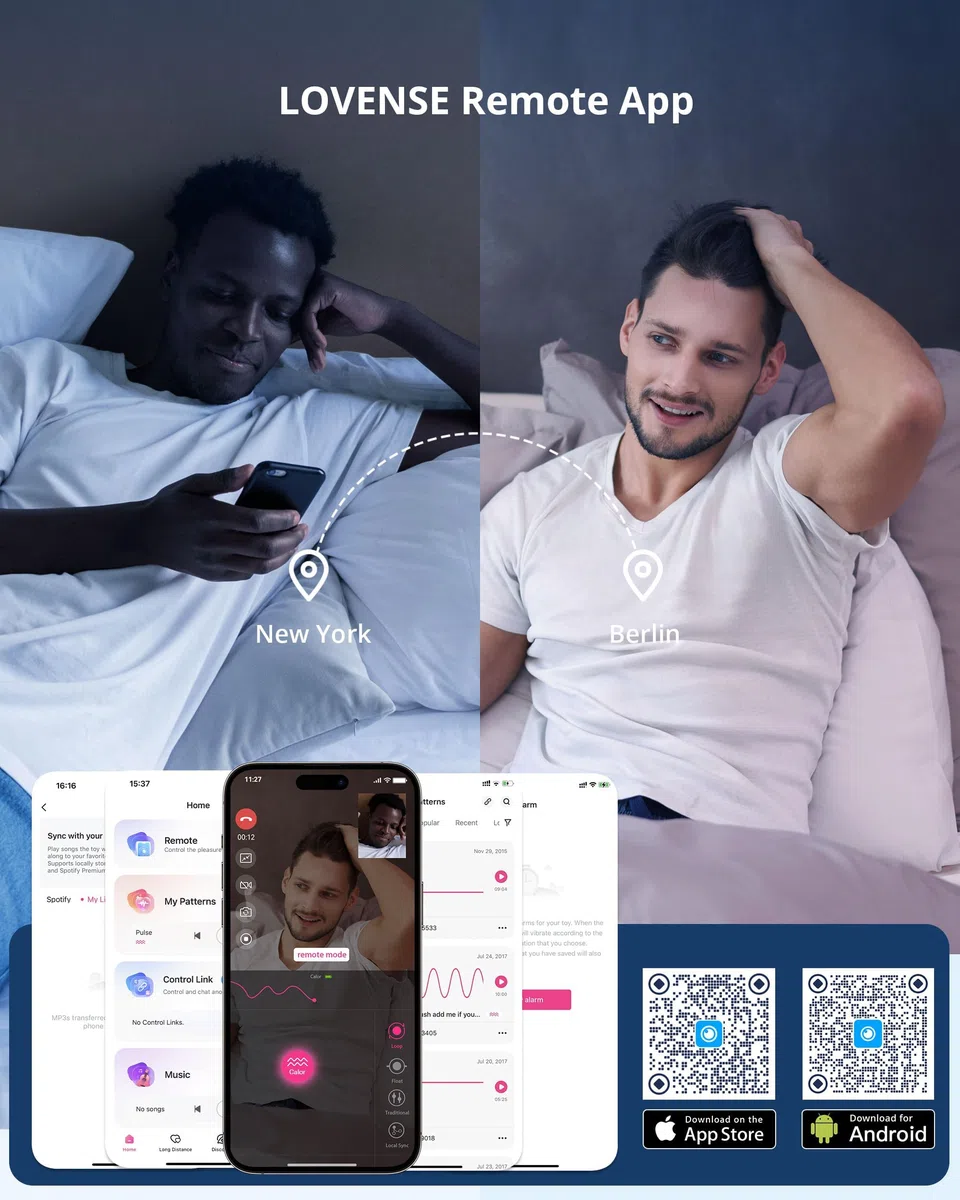 LOVENSE Calor Bluetooth Masturbatore Uomo Automatico Telescopico, Controllo Della Profondita, Riscaldamento a Temperatura Costante, Controllo da Applicazione per Smartphone