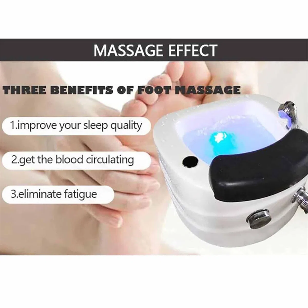 Pedicure in ammollo pedicure, pediluvio spa con calore e massaggio, regolazione calda e fredda, acrilico per affaticamento e piedi stanchi, massaggio acrilico pediluvio