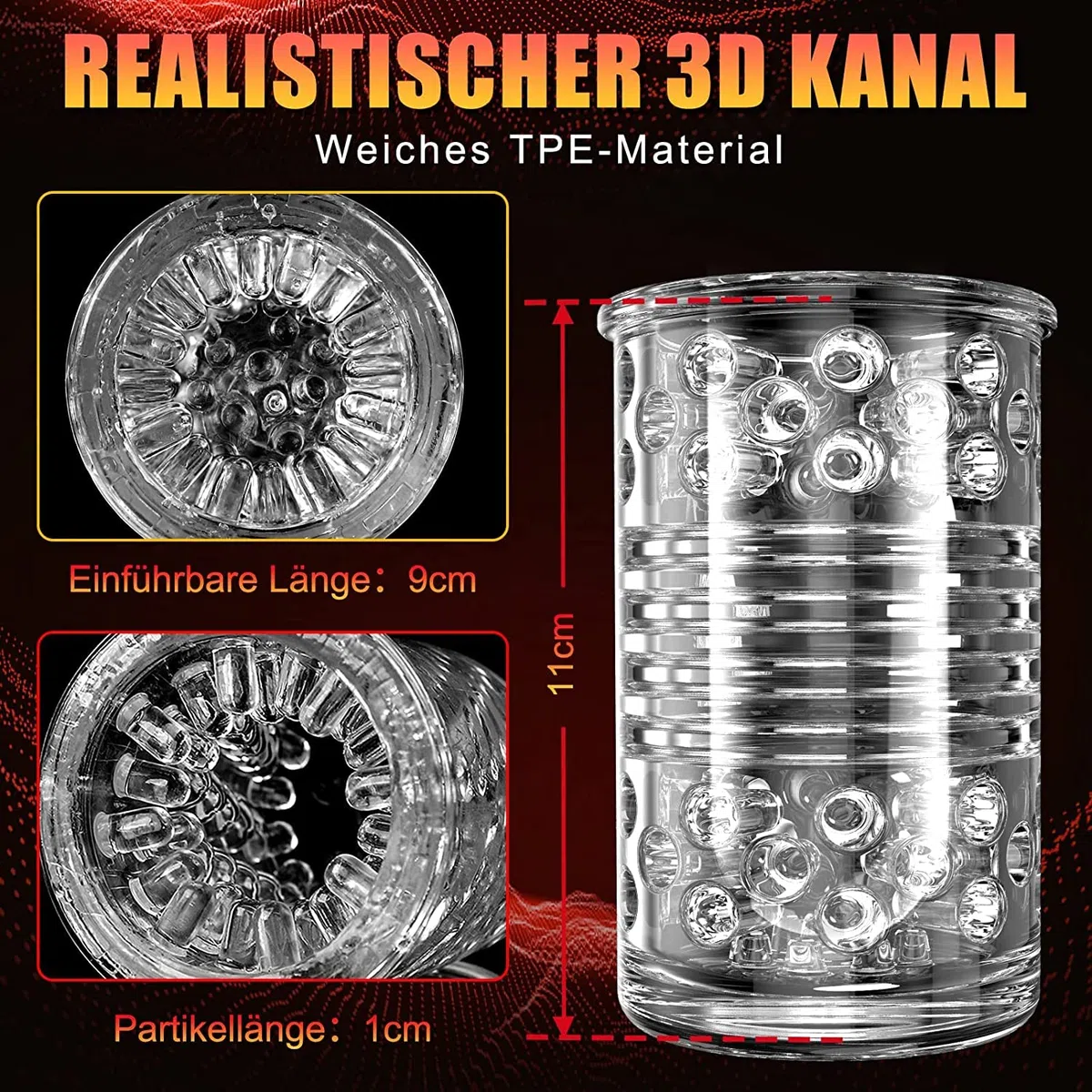 Masturbtore per Uomini Mano Libera Sex Toys, Masturbatore Uomo con 7 Modalità di Funzione Telescopica e Rotante, Sex Toysper Per Uomini