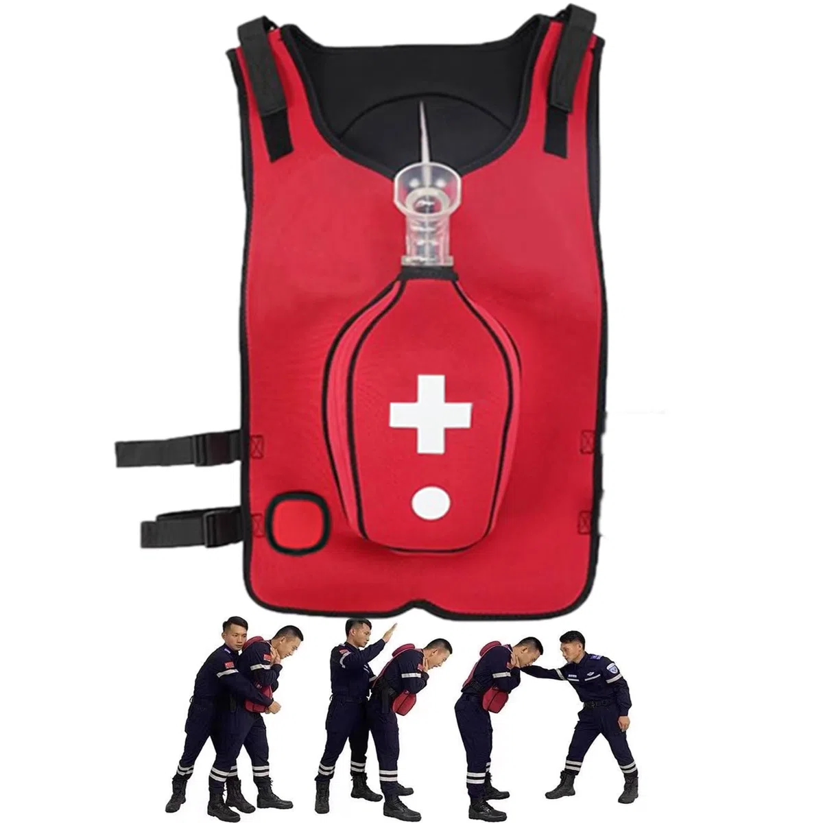 Gilet da Allenamento Anti-Soffocamento, Addestramento di Primo Soccorso Cpr, Istruttore di Soffocamento, per Insegnamento di Primo Soccorso per Infermieri e Studenti Pratica,Adults-C