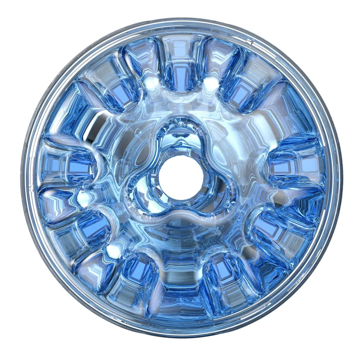 Fleshlight Quickshot Turbo Blue Ice - Masturbatore SuperSkin, giocattolo del sesso estremamente realistico