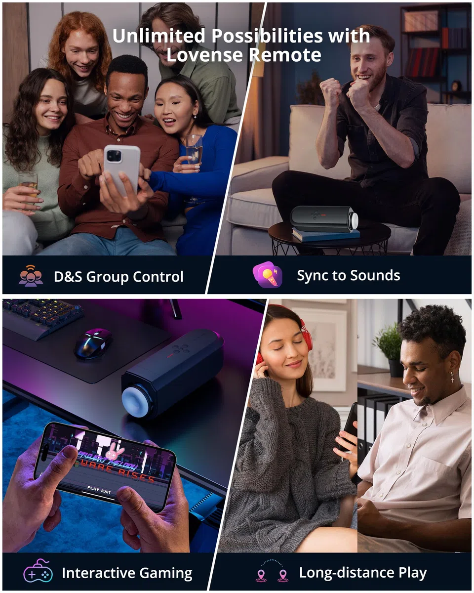 LOVENSE Solace Masturbtore per Uomini Automatico con App | Telescopico Masturbatore Maschile, Masturbazione Maschile, Sex Toys per Uomo