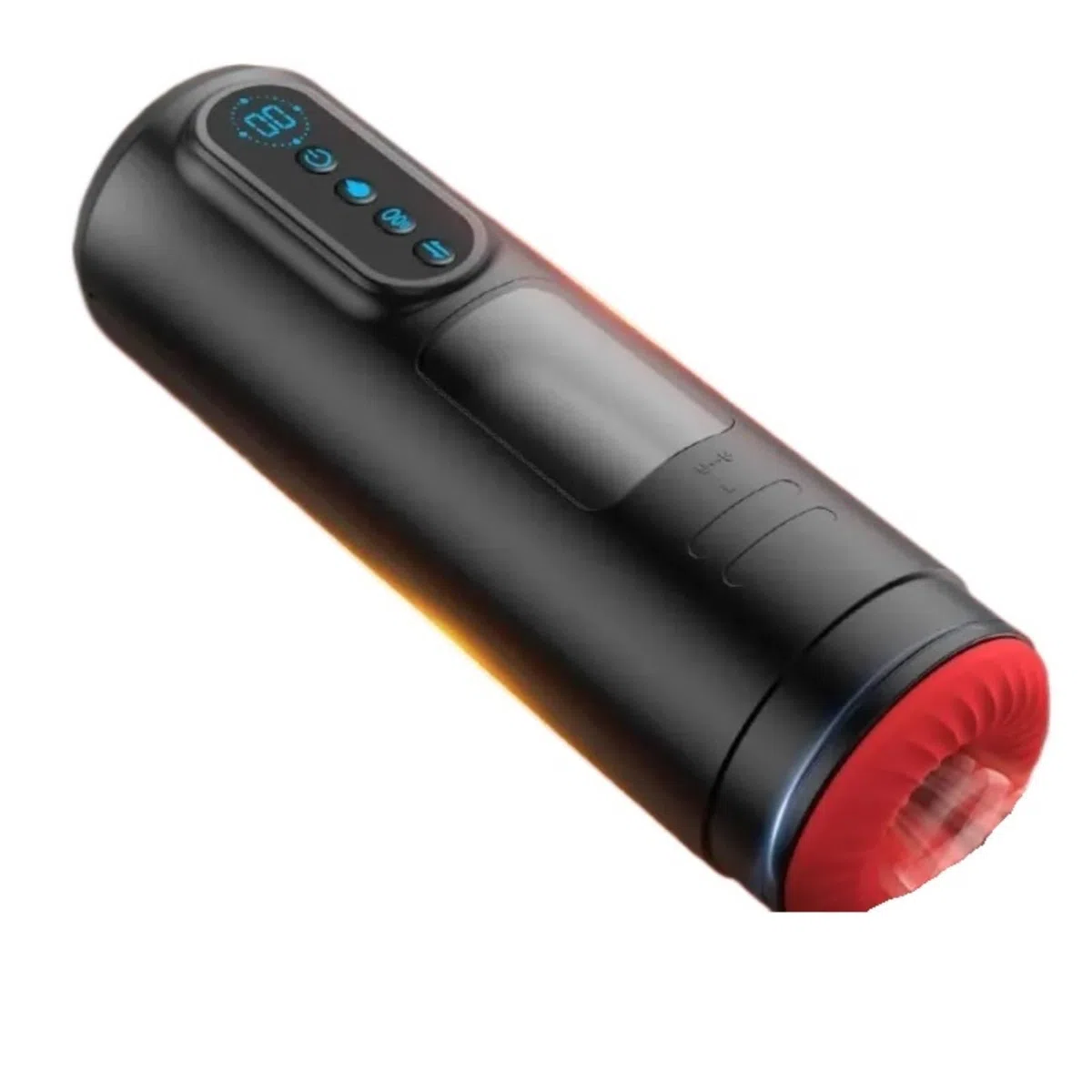 Massaggiatore intimo for uomo adulto, aspirazione, vibrazione, riscaldamento telescopico con display LCD portatile