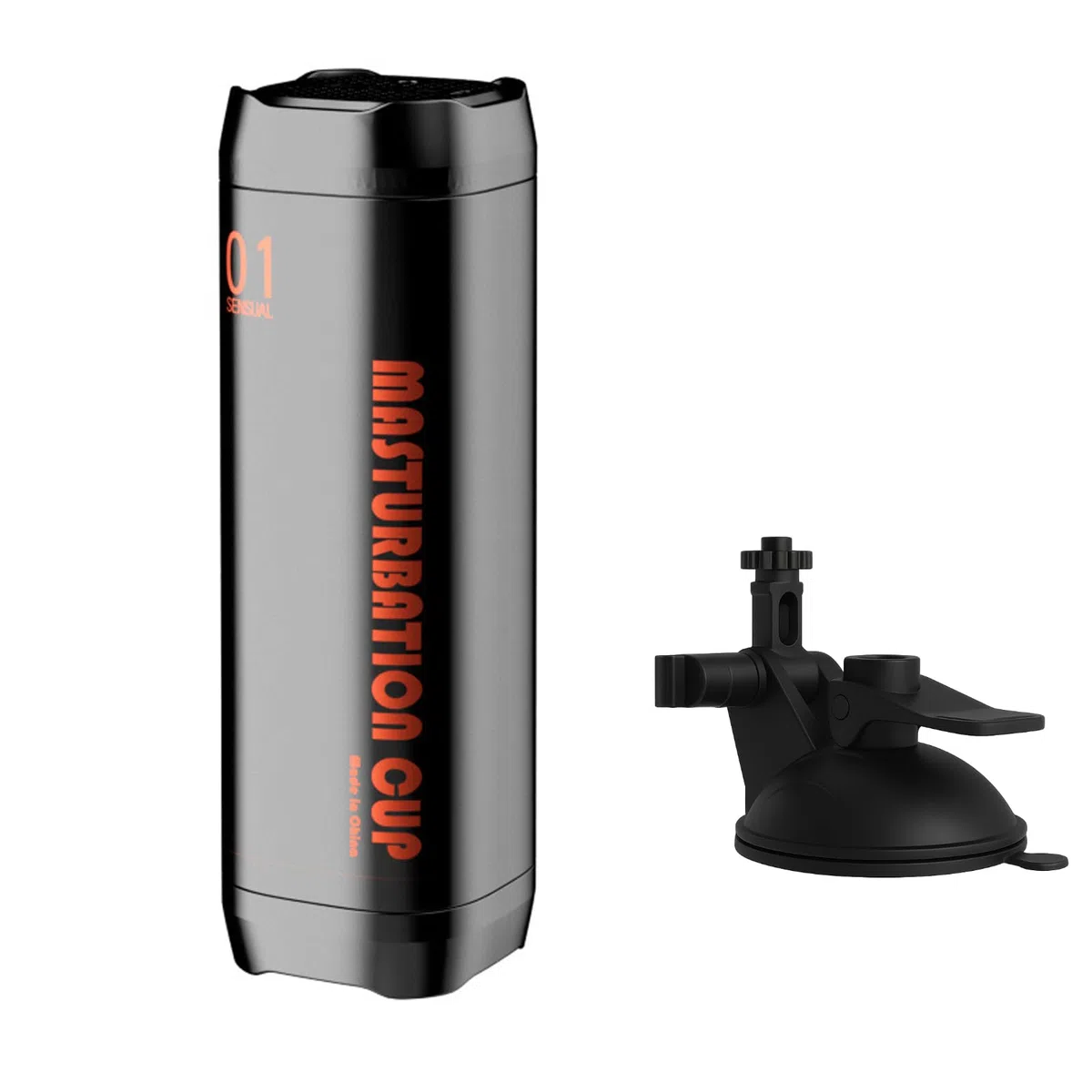 AMAZBEE Tazza automatica del masturbatore maschile con il riscaldamento di spinta o la funzione di rotazione mani libere pene Stroker giocattoli del sesso elettrico (Black,Heating)