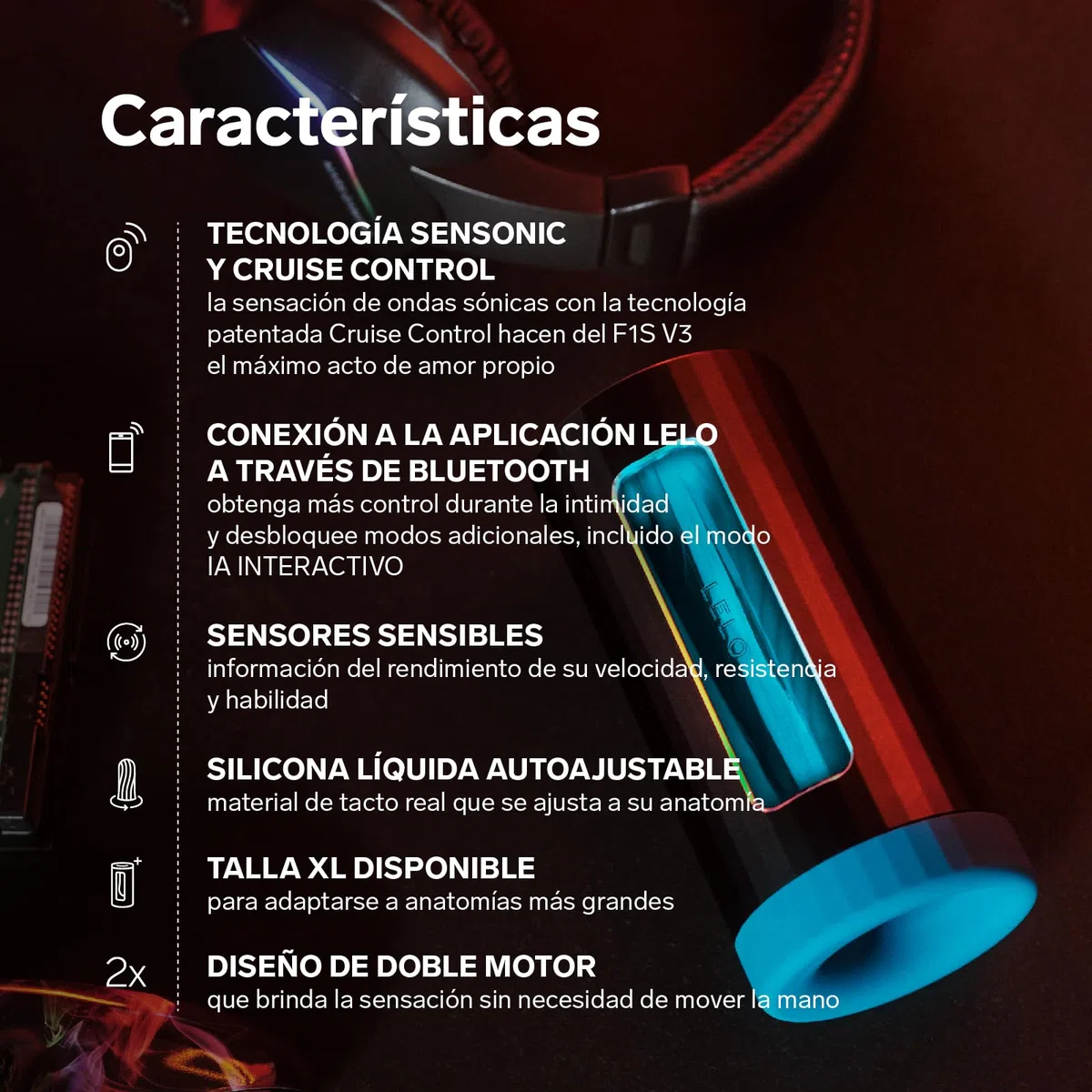 LELO F1S V3 XL Console di Piacere per Uomini in Misura Più Grande, Masturbatore per Uomo con App Bluetooth, Vibratore per Uomo con 8 Modalità di Piacere e 1 Funzionalità AI Interattiva, Sex Toy, Teal