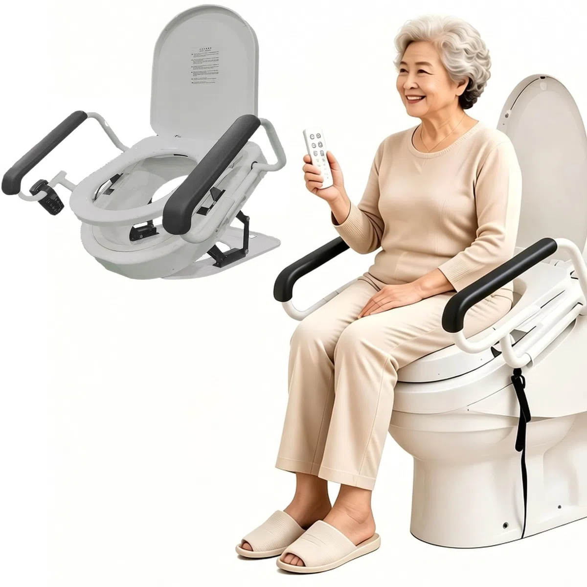 Sollevatore Elettrico per WC con Bidet E Asciugatore