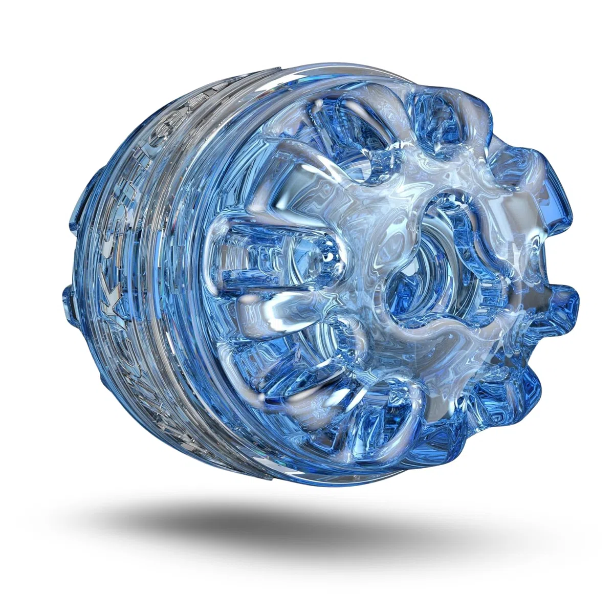 Fleshlight Quickshot Turbo Blue Ice - Masturbatore SuperSkin, giocattolo del sesso estremamente realistico