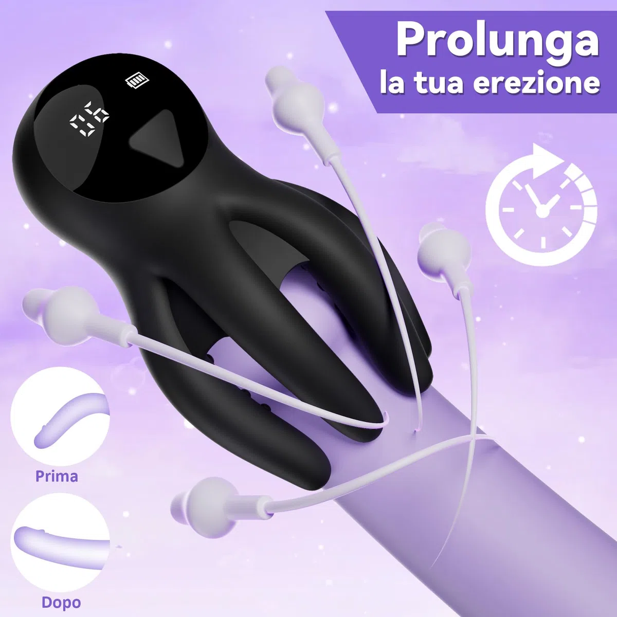 Masturbatore uomo Vibratore per Pene - Giocattolo sessuale maschile con 10 MODALITÀ di vibrazione per la stimolazione del pene Prolunga la resistenza, app controllo giocattoli PER uomo masturbatore