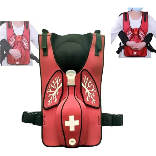 Gilet anti-soffocamento per ostruzioni, simulazione delle vie aeree, con cinghie regolabili, design intuitivo per l'allenamento del primo soccorritore