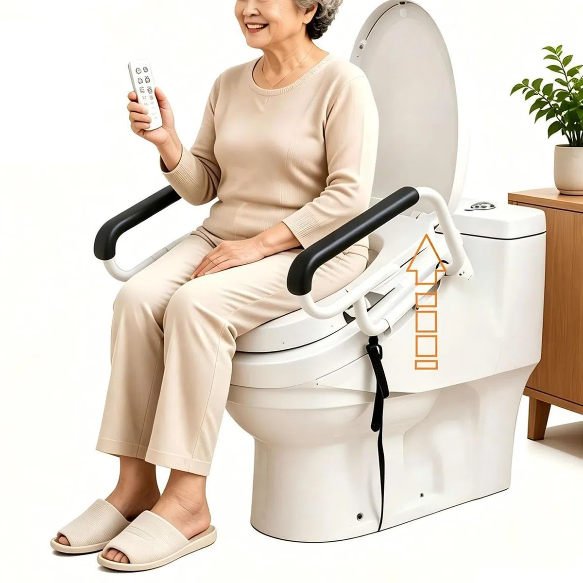 Sollevatore Elettrico Regolabile in Altezza per WC