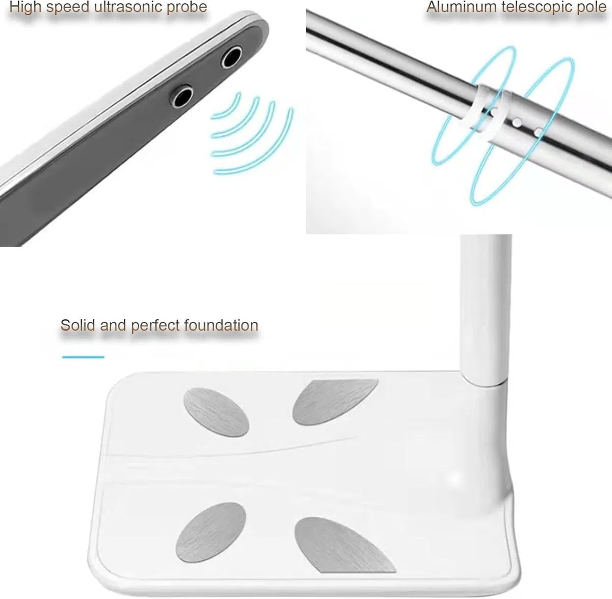 Bilancia Medica Digitale, Analizzatore di Altezza E Grasso Corporeo con Display LCD, Bilancia Medica Multifunzionale Professionale per La Misurazione di Peso/Altezza/Obesità/IMC